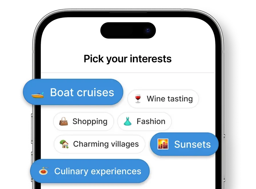 travel itinerary review app